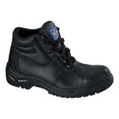CHUKKA BOOT LEATHER STEEL TOECAP &amp; MIDSOLE SIZE 8 BLACK REF PM100 8 image