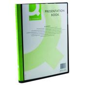 Q-CONNECT PRESENTATION DISPLAY BOOK 20 POCKET A4 BLACK KF01265