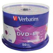 VERBATIM DVD+R 16X 4.7GB (PACK OF 50) 43234
