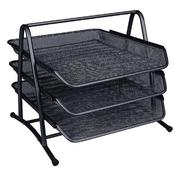 Q-CONNECT 3 TIER LETTER TRAY BLACK KF00823 image