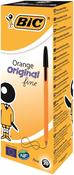 BIC ORANGE FINE BALLPOINT PEN BLACK (PACK OF 20) 1199110114 image