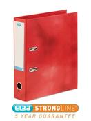 ELBA CLASSY 70MM LEVER ARCH FILE GLOSSY LAMINATED BOARD A4 RED 40002