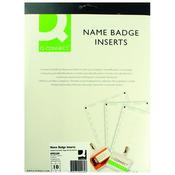 Q-CONNECT NAME BADGE INSERTS 54X90MM 10 PER SHEET (PACK OF 25 SHEETS) KF02289