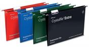 REXEL CRYSTALFILE EXTRA 15MM SUSPENSION FILE BLACK(PACK OF 25) 3000080 image