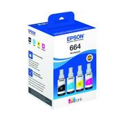 EPSON 664 ECOTANK CYAN MAGENTA YELLOW BLACK MULTIPACK C13T664640 image