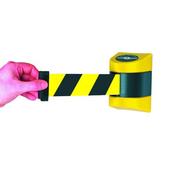 VFM BLACK /YELLOW WALL MOUNTED RETRACTABLE BARRIER 4.6M 309834