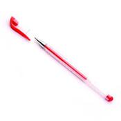 RED GEL PENS PACK OF 10 (TRANSPARENT BARREL AND MEDIUM TIP) WX21718 image