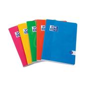 OXFORD SOFT TOUCH STAPLED A5 ASSORTED COLOURS REF 400090116 [PACK 5]