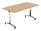 MORPH TILTING RETANGULAR TABLE - 1500MM X 750MM - BEECH image