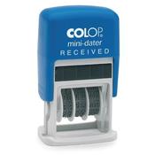 COLOP SELF INKING MINI TEXT AND DATE STAMP RECEIVED S160L1 (PACK OF 1)