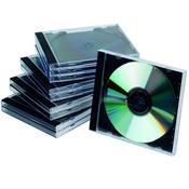 Q-CONNECT BLACK /CLEAR CD JEWEL CASE (PACK OF 10) KF02209