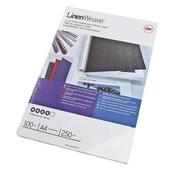 GBC BINDING COVERS TEXTURED LINEN LOOK 250GSM A4 WHITE REF CE050070 [PACK 100]