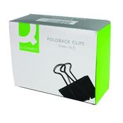 Q-CONNECT FOLDBACK CLIP 51MM BLACK (PACK OF 10 CLIPS) KF01286