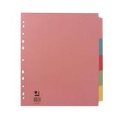 Q-CONNECT 5-PART EXTRA WIDE SUBJECT DIVIDER A4 KF76981