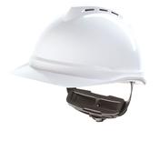 MSA V-GARD 500 VENTED SAFETY HELMET WHITE  (PACK OF 1) image
