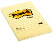 POST-IT NOTES XXL 101 X 152MM LINED CANARY YELLOW (PACK OF 6) 660