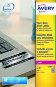 AVERY LASER LABEL H/DUTY 48 PER SHEET SILVER (PACK OF 960) L6009-20 (PACK OF 20 SHEETS)