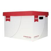 CONCEPT BUSINESS STORAGE BOX 327X387X275.4MM RED AND WHITE (10 PACK) image