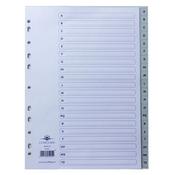 CONCORD INDEX A-Z 20-PART A4 POLYPROPYLENE GREY 62905