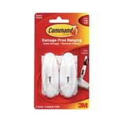 3M COMMAND MEDIUM WIRE HOOKS WITH COMMAND STRIPS 17068 (PACK OF 2)