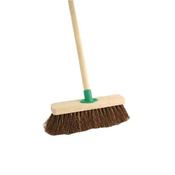 STIFF BASSINE BROOM WITH HANDLE 12 INCH VOW/F.10/BKT/C4 (PACK OF 1)