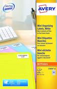 AVERY LASER LABELS 46X11.11MM 84 PER SHEET WHITE(PACK OF 2100)L7656-25 (PACK OF 25 SHEETS)