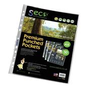SSECO POCKET POLYPROPYLENE OXO-BIODEGRADABLE TOP-OPENING 80 MICRON A4 GLASS CLEAR REF PP80 [PACK OF 50 POCKETS]