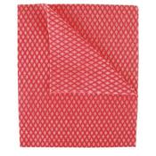 2WORK ECONOMY CLOTH 420X350MM RED (PACK OF 50) 104420RED