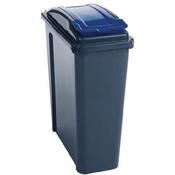 VFM RECYCLING BIN WITH LID 25 LITRE BLUE 384286 image
