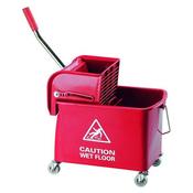 MOBILE MOP BUCKET AND WRINGER 20 LITRE RED 101248RD (PACK OF 1) image