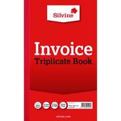SILVINE TRIPLICATE INVOICE BOOK 210X127MM (PACK OF 6) 619 image