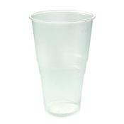 PLASTIC PINT GLASS CLEAR (PACK OF 50 GLASSES) 0510043