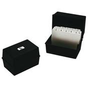 Q-CONNECT CARD INDEX BOX 127 X 76MM BLACK KF10001
