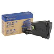 KYOCERA TK-1115 LASER TONER CARTRIDGE PAGE LIFE 1600PP BLACK REF 1T02M50NLV image