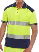BEESWIFT POLO SHIRT TWO TONE SATURN YELLOW / NAVY S (PACK OF 1) image