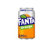 FANTA ORANGE ZERO CANS 330ML (PACK OF 24) 100231