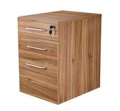 ALTO EXECUTIVE 3 DRAWER MOBILE PEDESTAL AMERICAN BLACK WALNUT image