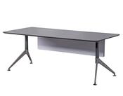 NERO CHAMFERED TOP STRAIGHT EXECUTIVE DESK ANTHRACITE W2000MM image