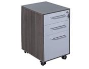 NERO EXECUTIVE 3 DRAWER UNDER DESK MOBILE PEDESTAL ANTHRACITE W400MM
