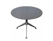 NERO CHAMFERED TOP EXECUTIVE 1000MM CIRCULAR MEETING TABLE ANTHRACITE FINISH image