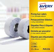 AVERY SINGLE-LINE PRICE MARKING LABEL 12X26MM WHT(PACK OF 15000)WR1226 image