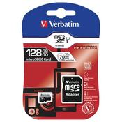VERBATIM PREMIUM SDXC MICRO CARD 128GB WITH ADAPTER 44085