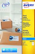AVERY INKJET PARCEL LABELS 4 PER SHEET WHITE (PACK OF 100) J8169-25 (PACK OF 25 SHEETS)