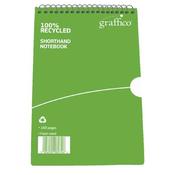 GRAFFICO RECYCLED SHORTHAND NOTEBOOK 160 PAGES 203X127MM 9100037 (PACK OF 1) image
