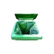 2WORK WHEELIE BIN LINER CLEAR (PACK OF 100) KF73374 image