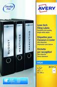 AVERY INKJ L/ARCH FILING LABELS 4 PER SHEET WHITE (PACK OF 100) J8171-25 (PACK OF 25 SHEETS)