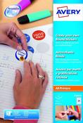 AVERY CREATE YOUR OWN REWARD STICKERS 24 PER SHEET (PACK OF 192) E3613 PACK OF 8 SHEETS)