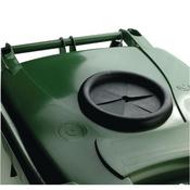 WHEELIE BIN WITH BOTTLE BANK APERTURE 240 LITRE GREEN 377876 image