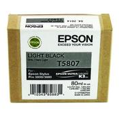 EPSON T5807 LIGHT BLACK INKJET CARTRIDGE C13T580700 / T5807 image