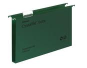 REXEL CRYSTALFILE EXTRA 30MM SUSPENSION FILE GREEN (PACK OF 25) 70631